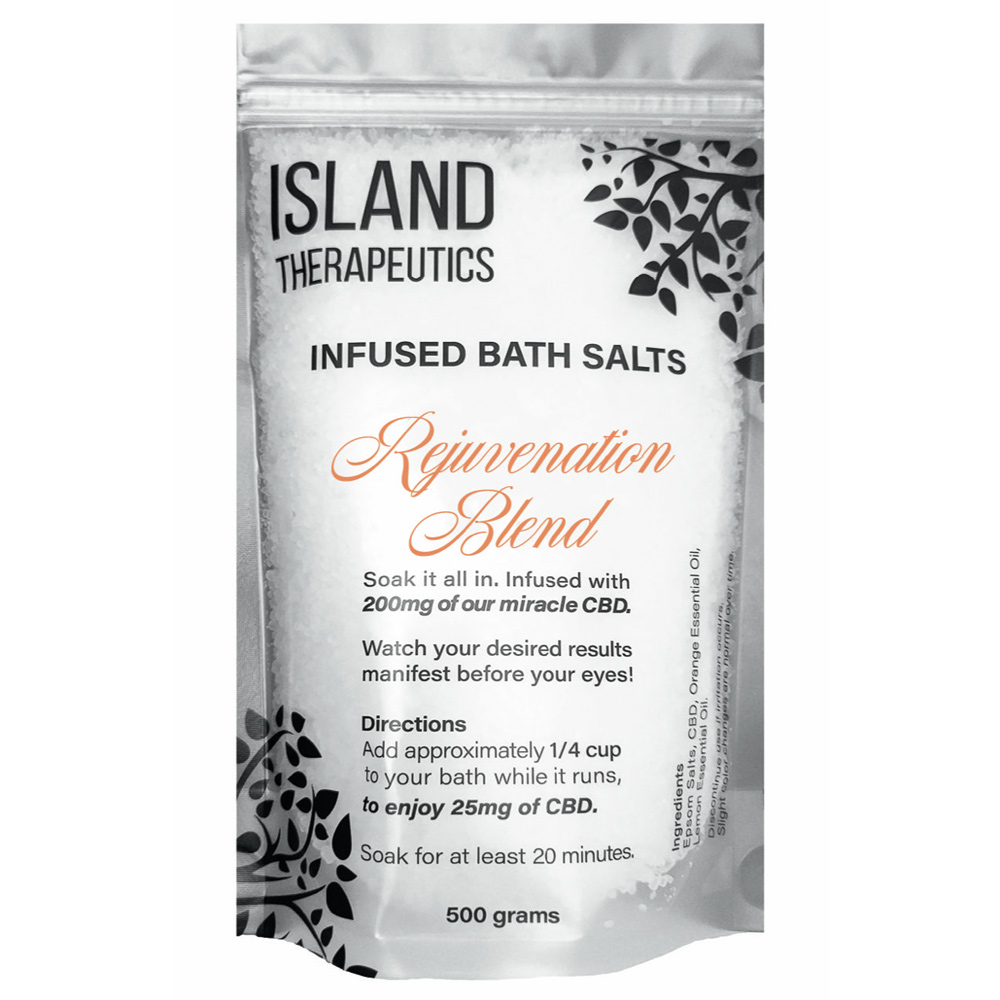 CBD Bath Salts (500g) <span/> (200mg CBD) by Island Therapeutics