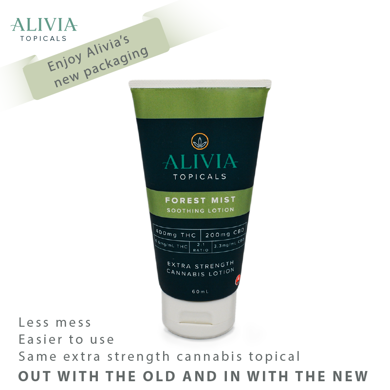 Forest Mist 2:1 Soothing Lotion with Arnica (2oz) <span/>(400mg THC + 200mg CBD) by Alivia