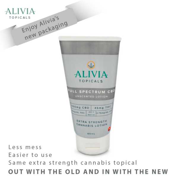 Unscented Full Spectrum CBD Lotion by Alivia