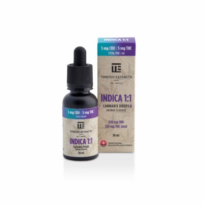 Indica 1:1 Oil Drops by Twisted Extracts