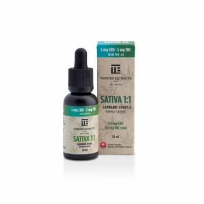 Sativa 1:1 Oil Drops by Twisted Extracts