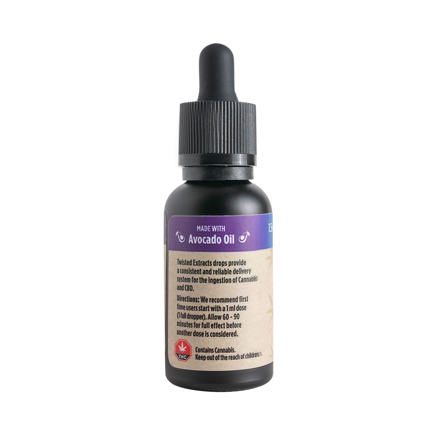 Indica 3:1 Oil Drops <span/>(75mg THC + 225mg CBD) by Twisted Extracts