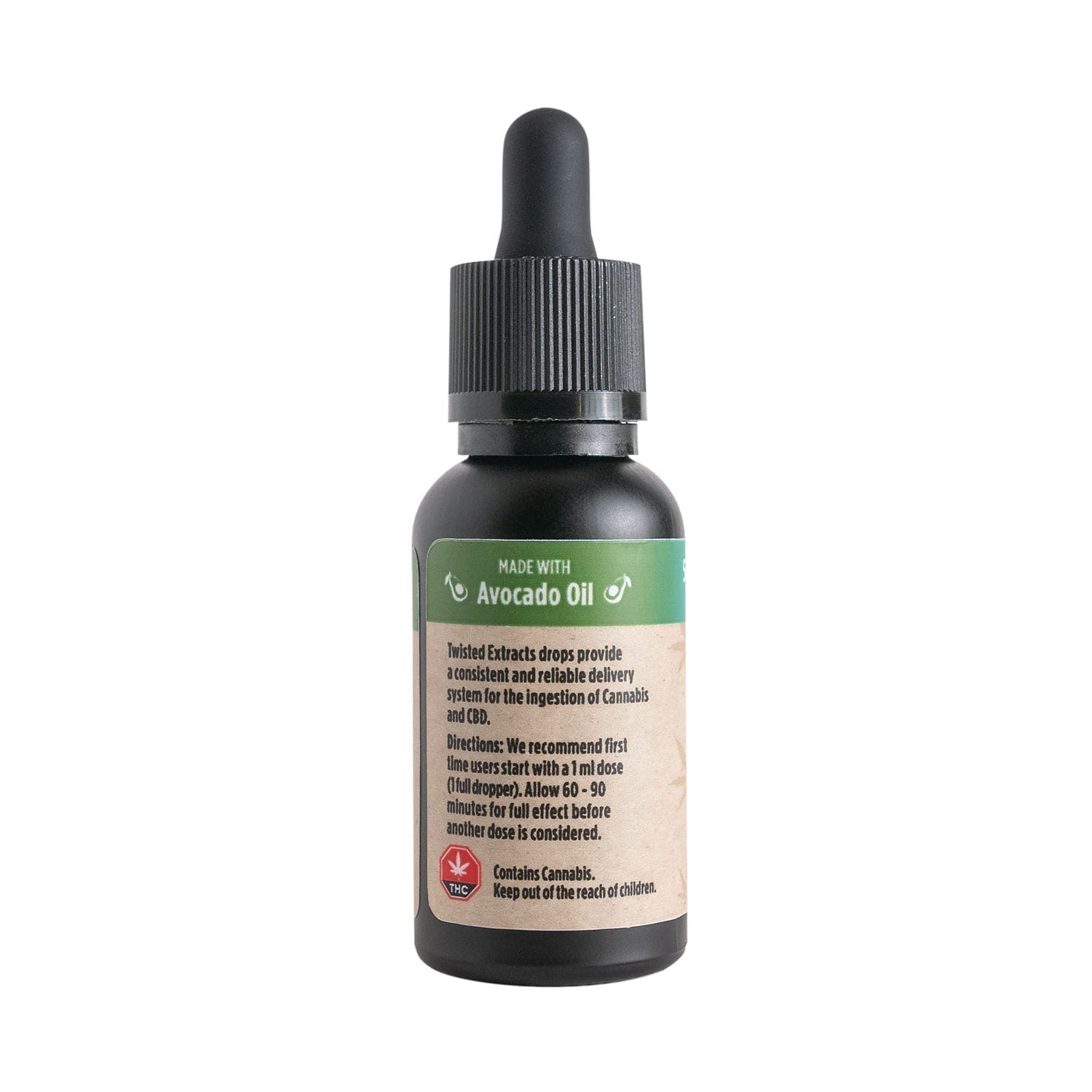 Sativa 1:1 Oil Drops <span/>(150mg THC + 150mg CBD) by Twisted Extracts