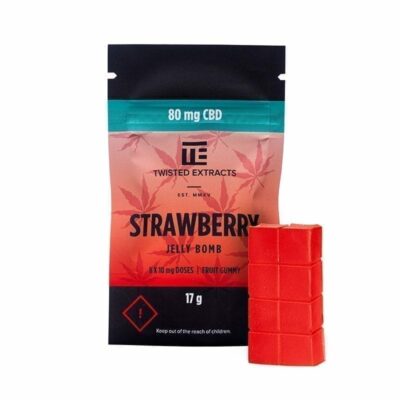 Strawberry CBD Jelly Bomb by Twisted Extracts