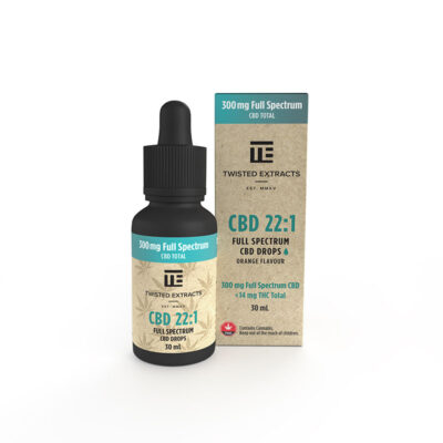 22:1 Full Spectrum CBD Oil Drops by Twisted Extracts
