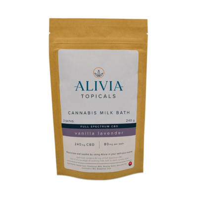 Full Spectrum CBD Milk Bath - Vanilla Lavender by Alivia