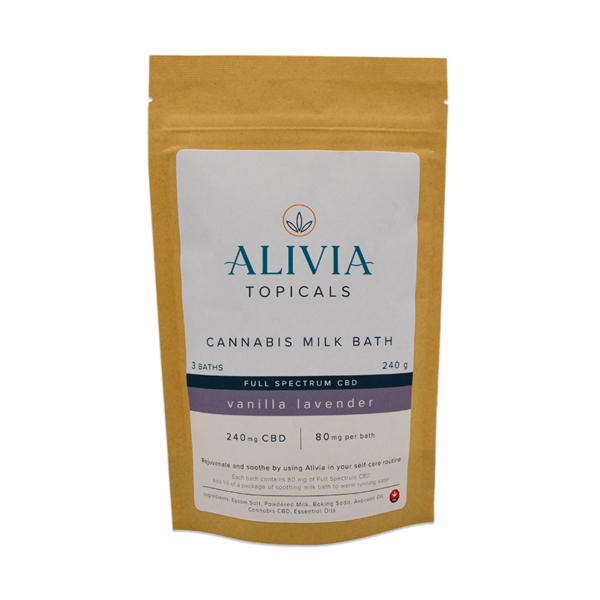 Full Spectrum CBD Milk Bath - Vanilla Lavender by Alivia