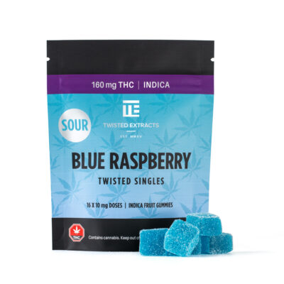 Sour Blue Raspberry Twisted Singles by Twisted Extracts