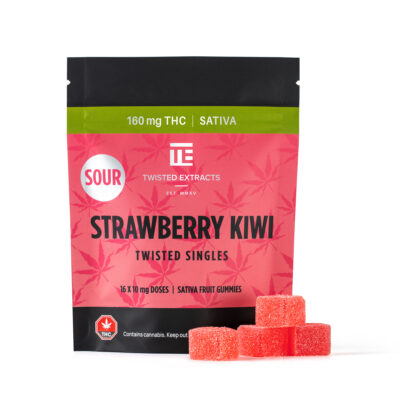 Sour Strawberry Kiwi Twisted Singles by Twisted Extracts