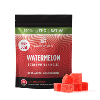Watermelon High Dose Twisted Singles by Twisted Extracts