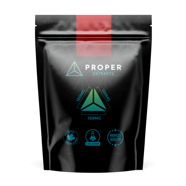 Proper Extracts Cherry Flavor Live Resin THC Gummies 1080MG