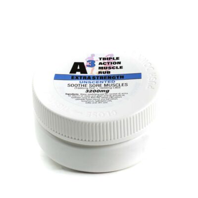 A3 Triple Action Muscle Rub Unscented Extra Strength 3200mg