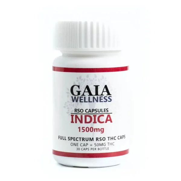 GAIA Indica RSO Capsules 1500mg