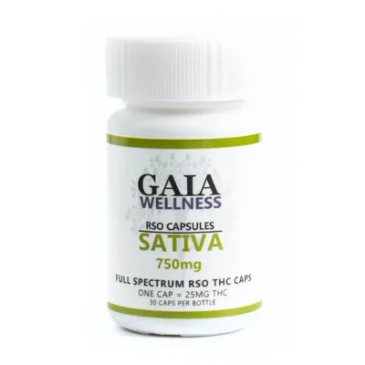 GAIA Sativa RSO Capsules 750mg