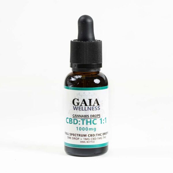 Full-Spectrum 1-1 CBD THC Drops 1000mg