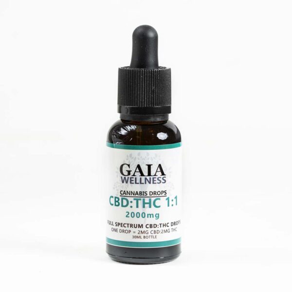 Full-Spectrum 1-1 CBD THC Drops 2000mg