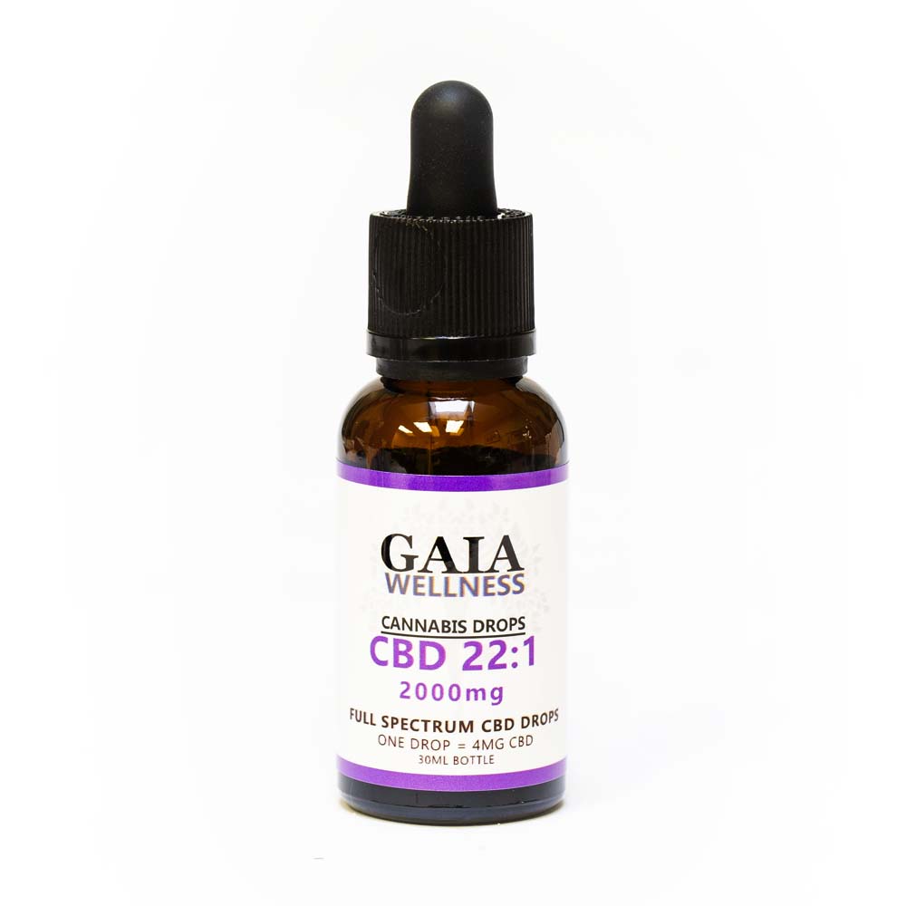 GAIA 22-1 CBD-THC DROPS 2000MG