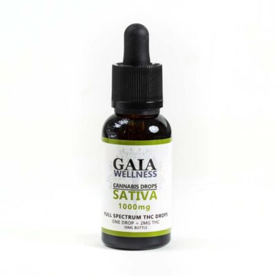 GAIA FULL SPECTRUM SATIVA DROPS 1000mg THC