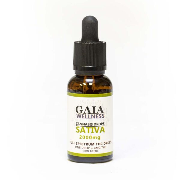 GAIA FULL SPECTRUM SATIVA DROPS 2000mg THC