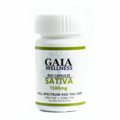 GAIA Sativa RSO Capsules 1500mg