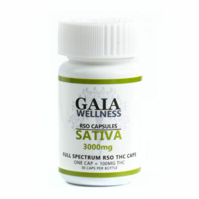 GAIA Sativa RSO Capsules 3000mg