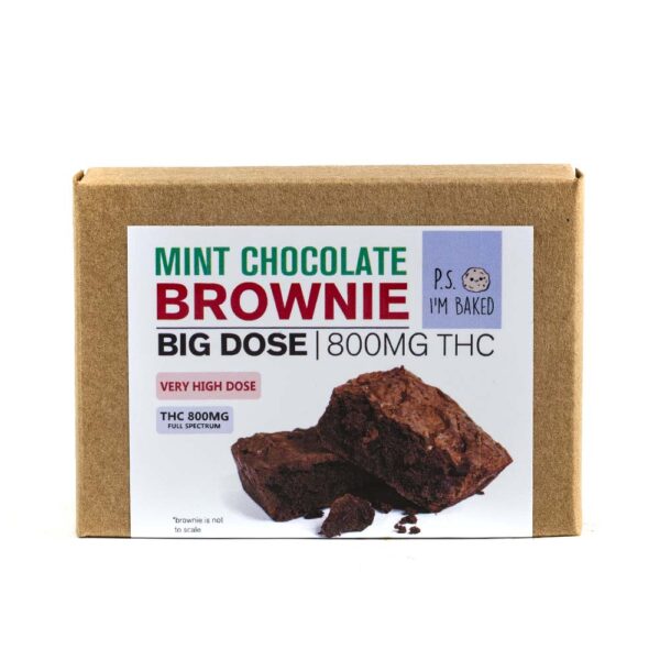 P.S I'm Baked | Mint Chocolate Brownie | 800mg THC