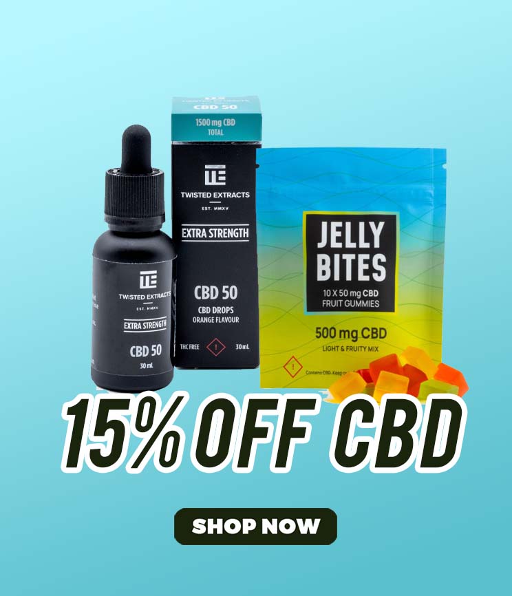 15% OFF CBD