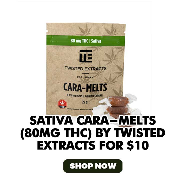 Sativa Cara-Melts (80mg THC) by Twisted Extracts - $10