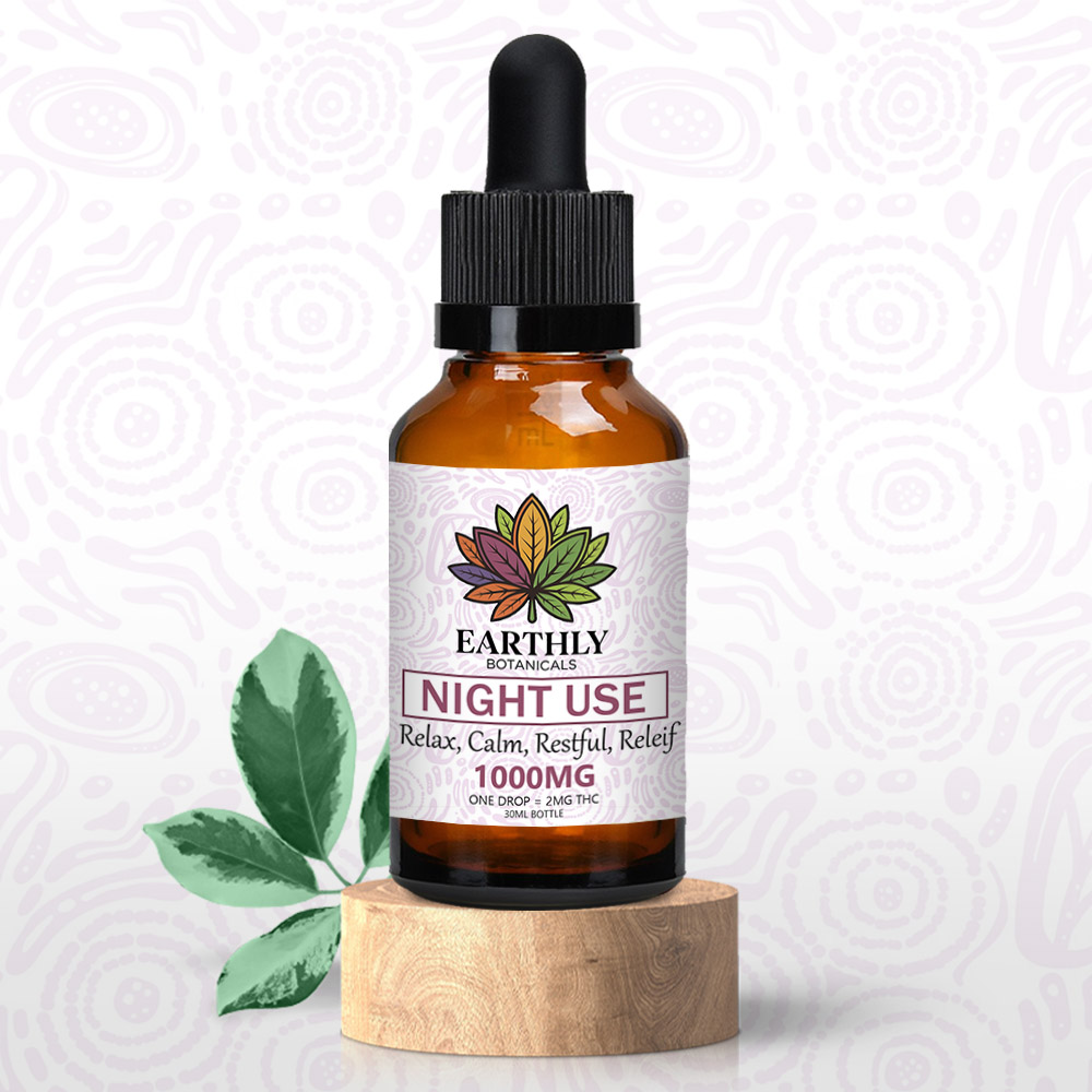 Earthly Botanicals | Night Use Indica | 1000mg THC