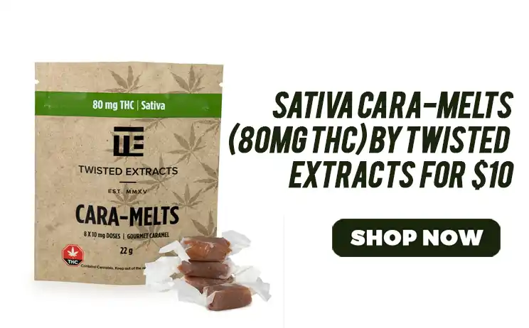 Sativa Cara-Melts (80mg THC) by Twisted Extracts - $10