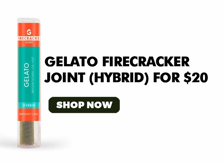 Gelato Firecracker Joint (Hybrid) (1.4 gram) - $20