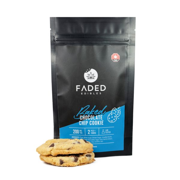 Faded Edibles - THC Baked Chocolate Chip Cookies (200MG)