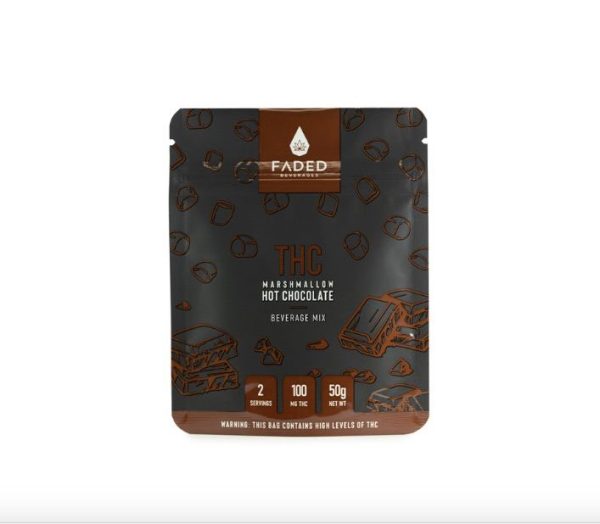 Faded-Hot-Chocolate-100mg Faded Cannabis – THC Marshmallow Hot Chocolate (100mg)